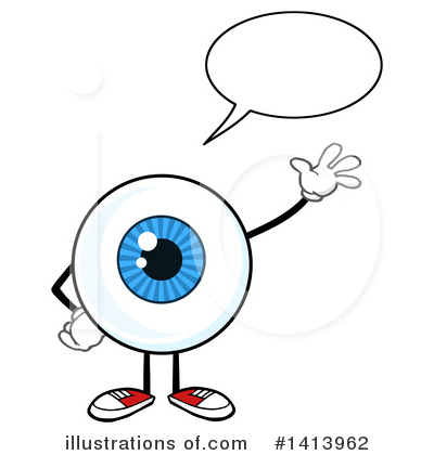 Royalty-Free (RF) Eyeball Character Clipart Illustration by Hit Toon - Stock Sample #1413962