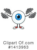 Eyeball Character Clipart #1413963 by Hit Toon