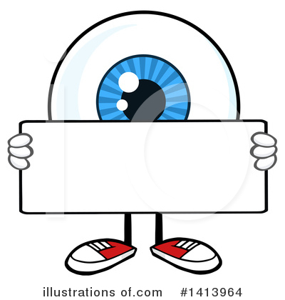Royalty-Free (RF) Eyeball Character Clipart Illustration by Hit Toon - Stock Sample #1413964