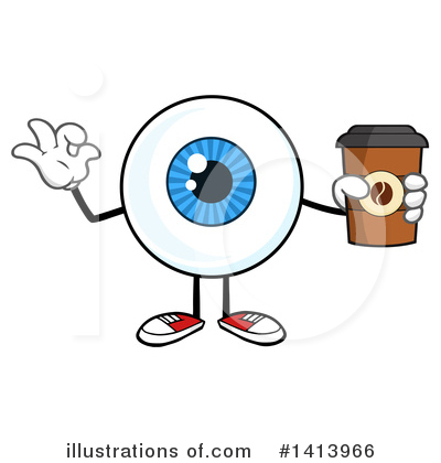 Eyeball Character Clipart #1413966 by Hit Toon