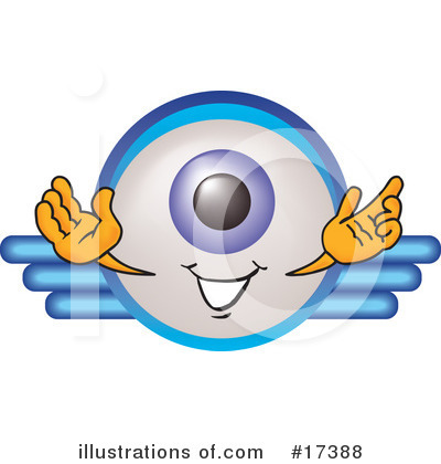 Royalty-Free (RF) Eyeball Character Clipart Illustration by Mascot Junction - Stock Sample #17388