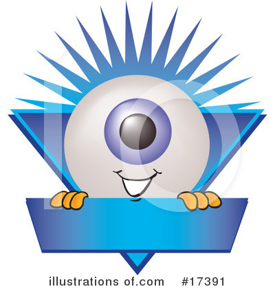 Royalty-Free (RF) Eyeball Character Clipart Illustration by Mascot Junction - Stock Sample #17391