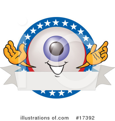 Royalty-Free (RF) Eyeball Character Clipart Illustration by Mascot Junction - Stock Sample #17392