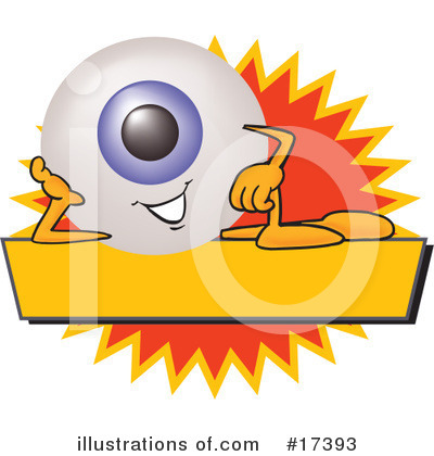 Royalty-Free (RF) Eyeball Character Clipart Illustration by Mascot Junction - Stock Sample #17393