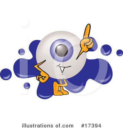 Royalty-Free (RF) Eyeball Character Clipart Illustration by Mascot Junction - Stock Sample #17394