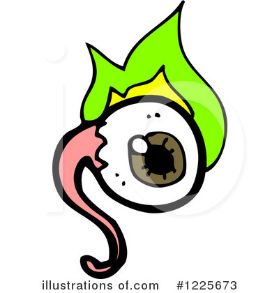 Royalty-Free (RF) Eyeball Clipart Illustration by lineartestpilot - Stock Sample #1225673