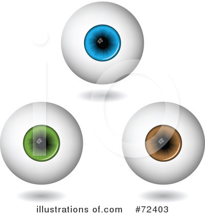 Royalty-Free (RF) Eyeball Clipart Illustration by cidepix - Stock Sample #72403