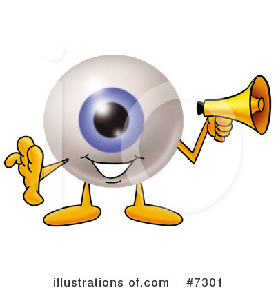 Eyeball Character Clipart #7301 by Mascot Junction
