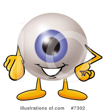 Eyeball Character Clipart #7302 by Mascot Junction