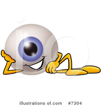 Royalty-Free (RF) Eyeball Clipart Illustration by Mascot Junction - Stock Sample #7304