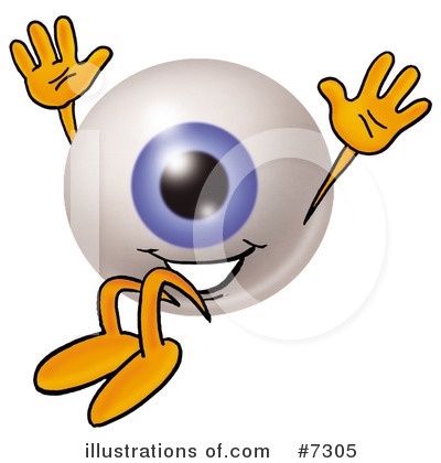 Eyeball Character Clipart #7305 by Mascot Junction