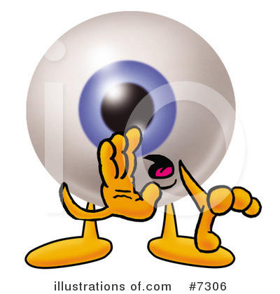Royalty-Free (RF) Eyeball Clipart Illustration by Mascot Junction - Stock Sample #7306