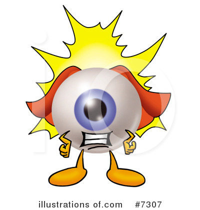 Eyeball Character Clipart #7307 by Mascot Junction