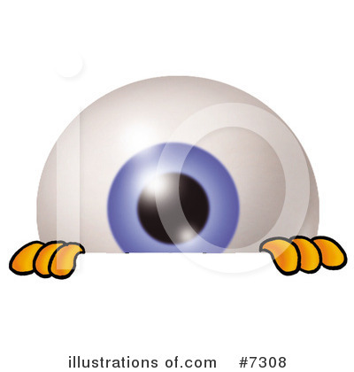 Eyeball Character Clipart #7308 by Mascot Junction