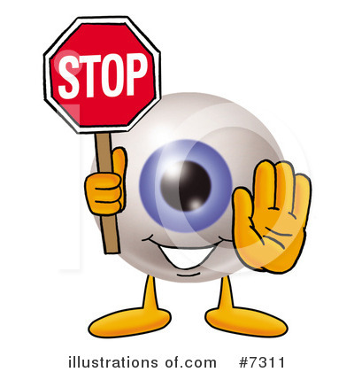 Eyeball Character Clipart #7311 by Mascot Junction