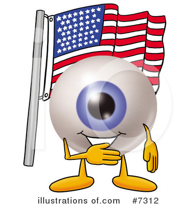 Eyeball Character Clipart #7312 by Mascot Junction