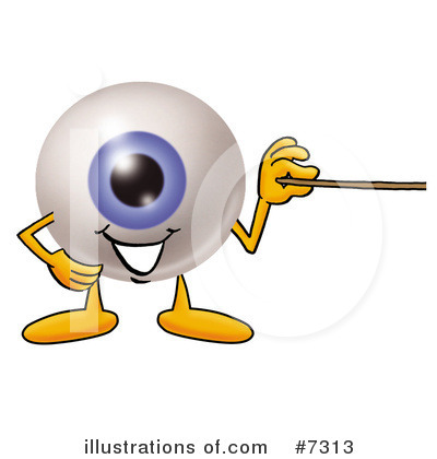 Royalty-Free (RF) Eyeball Clipart Illustration by Mascot Junction - Stock Sample #7313