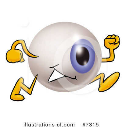 Eyeball Character Clipart #7315 by Mascot Junction