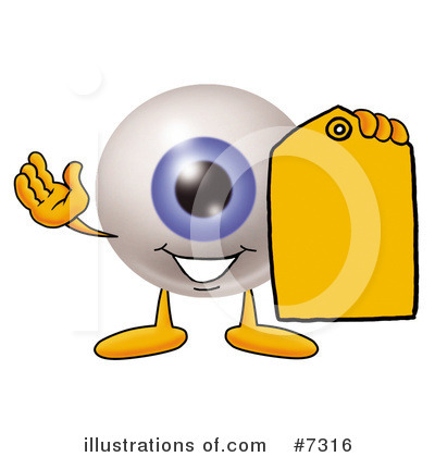 Eyeball Character Clipart #7316 by Mascot Junction