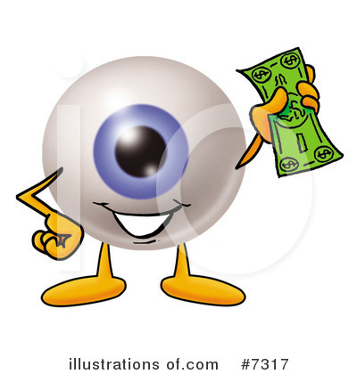 Eyeball Character Clipart #7317 by Mascot Junction