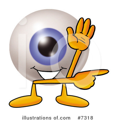 Eyeball Character Clipart #7318 by Mascot Junction