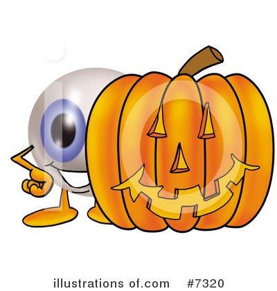 Eyeball Character Clipart #7320 by Mascot Junction