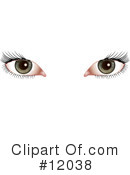 Eyes Clipart #12038 by AtStockIllustration