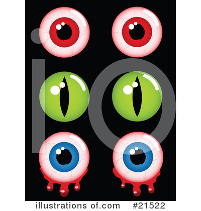 Royalty-Free (RF) Eyes Clipart Illustration by elaineitalia - Stock Sample #21522