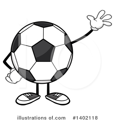 Soccer Ball Mascot Clipart #1402118 by Hit Toon