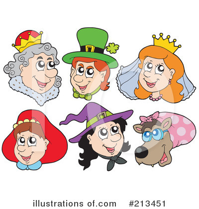 Royalty-Free (RF) Faces Clipart Illustration by visekart - Stock Sample #213451
