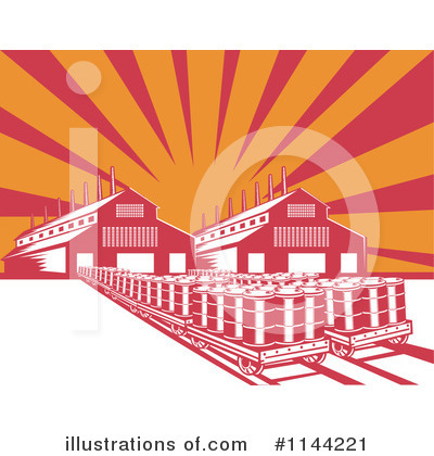 Royalty-Free (RF) Factory Clipart Illustration by patrimonio - Stock Sample #1144221