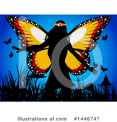 Butterflies Clipart #1446747 by elaineitalia