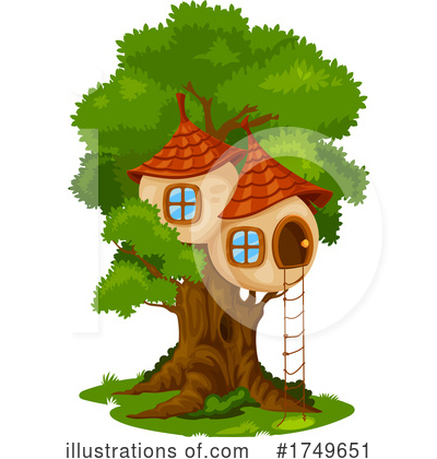 Royalty-Free (RF) Fairy House Clipart Illustration by Vector Tradition SM - Stock Sample #1749651