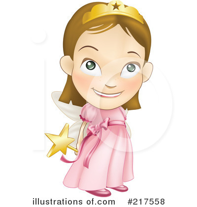 Royalty-Free (RF) Fairy Princess Clipart Illustration by AtStockIllustration - Stock Sample #217558