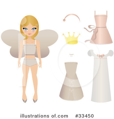 Royalty-Free (RF) Fairy Princess Clipart Illustration by Melisende Vector - Stock Sample #33450