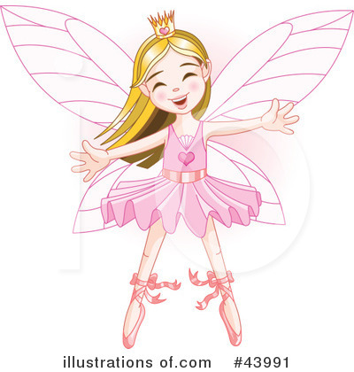 Royalty-Free (RF) Fairy Princess Clipart Illustration by Pushkin - Stock Sample #43991