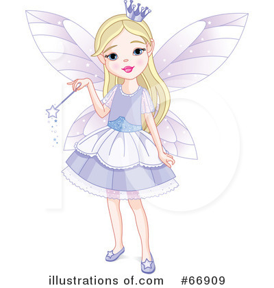 Royalty-Free (RF) Fairy Princess Clipart Illustration by Pushkin - Stock Sample #66909