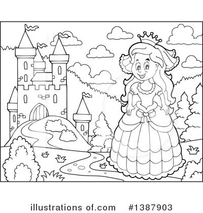Princess Clipart #1387903 by visekart