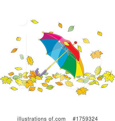 Umbrellas Clipart #1759324 by Alex Bannykh