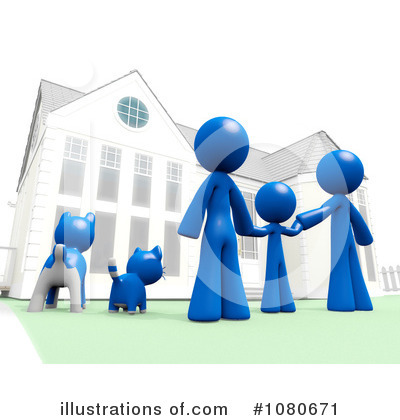 Blue Design Mascot Clipart #1080671 by Leo Blanchette