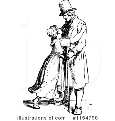 Royalty-Free (RF) Family Clipart Illustration by Prawny Vintage - Stock Sample #1154790
