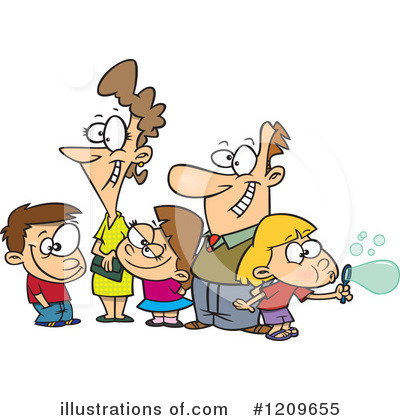 Royalty-Free (RF) Family Clipart Illustration by toonaday - Stock Sample #1209655