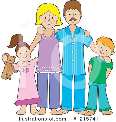 Royalty-Free (RF) Family Clipart Illustration by Maria Bell - Stock Sample #1215741
