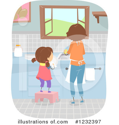 Dishes Clipart #1232397 by BNP Design Studio