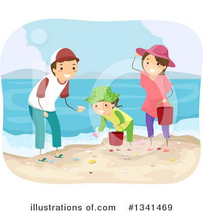 Beach Combing Clipart #1341469 by BNP Design Studio