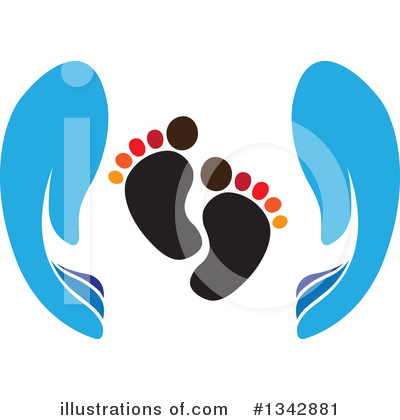 Foot Prints Clipart #1342881 by ColorMagic
