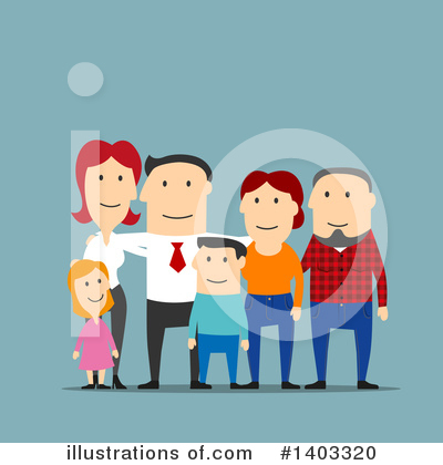 Family Clipart #1403320 by Vector Tradition SM