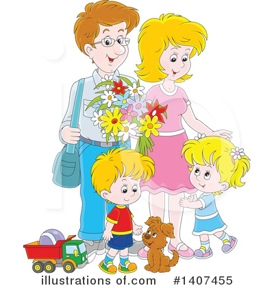 Family Clipart #1407455 by Alex Bannykh