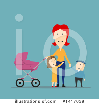 Mother Clipart #1417039 by Vector Tradition SM