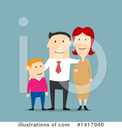 Family Clipart #1417040 by Vector Tradition SM